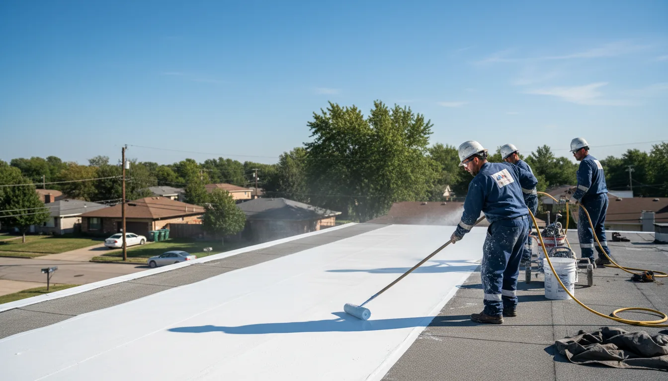 Commercial roof coating in Bledsoe, TX near me